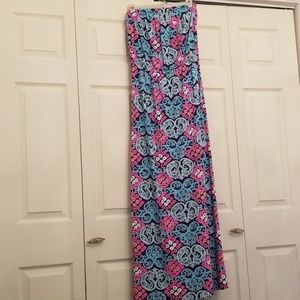 Lilly Pulitzer Strapless Maxi Dress